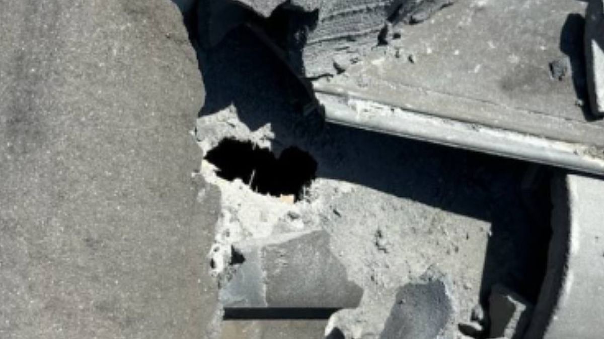 Debri left a mark on the roof